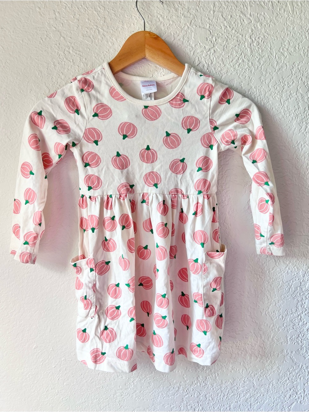 Hanna Andersson Pink Pumpkin Playground Dress Sz 5